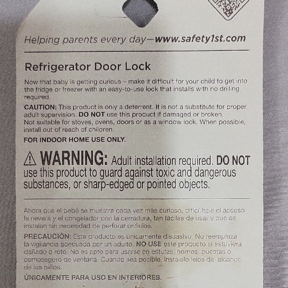 Safety 1st Silver Refrigerator Door Lock - Child Safety - Picture 3 of 3